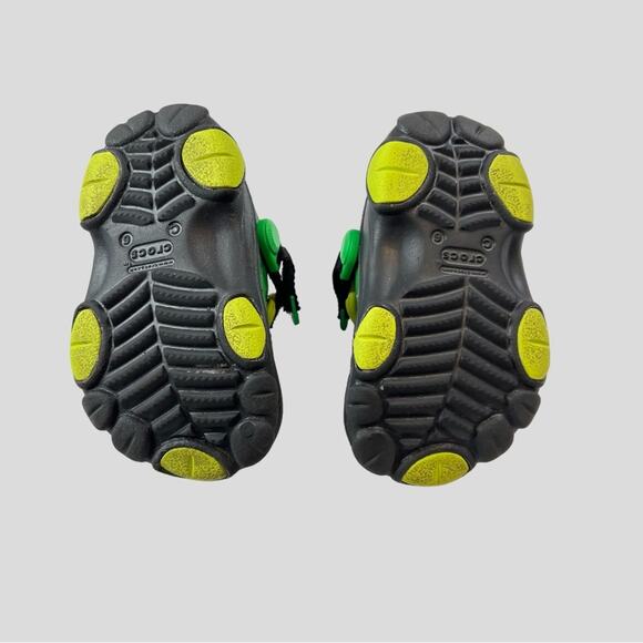 Crocs Ron English Area 54 Kids Clogs All Terrain Green Alien Jibbitz Size C6 - Picture 9 of 12